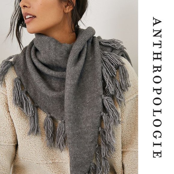 Anthropologie Accessories - NWT Anthropologie Tasseled Triangle Scarf